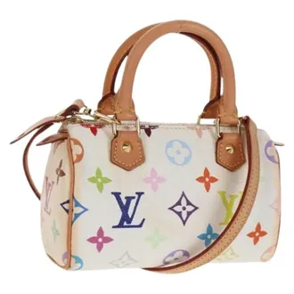 Louis Vuitton Borsa Mini in Tela Pre-owned - - Pre-owned - Donna - Bianco - ONE SIZE