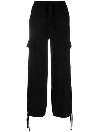 P.A.R.O.S.H. Broek met trekkoordtaille - Zwart