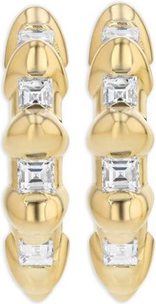 Lizzie Mandler 18kt yellow gold Bubble diamond earrings