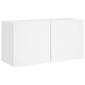 vidaXL Mueble Para Tv De Pared Blanco 80x30x41 Cm Vidaxl