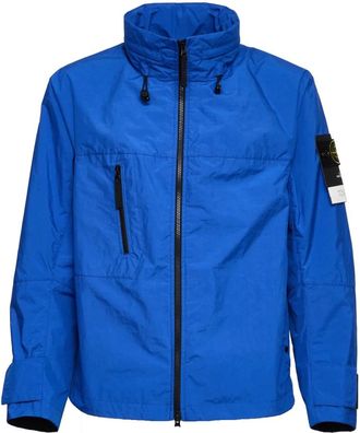 Stone Island Light Jacket - Heren - Zomerjassen - Blauw - M - Leer - Jassen