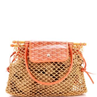 Goyard Aligre Bag Raffia Net with Coated Canvas