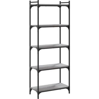 vidaXL Vidaxl - Bookcase 5-Tier Grey Sonoma 60x30x154 cm Engineered Wood