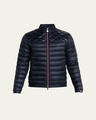 Moncler Mens Quilted Nylon Down Jacket