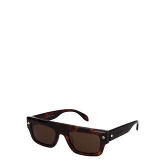 Alexander McQueen Alexander McQueen Frauen s Sonnenbrille Acetat Brown/Leopard