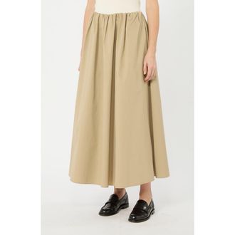 Max Mara Aguzze Cotton Skirt in Beige at Nordstrom, Size 12