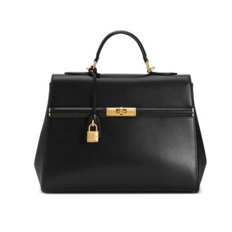 Dolce & Gabbana Tassen, Dames, Zwart, ONE Size, Leer, Marlene Tote Bag