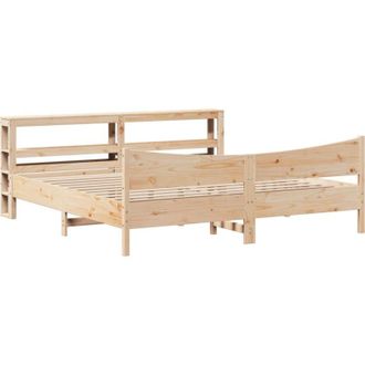 vidaXL Vidaxl - Estructura De Cama Con Cabecero Madera Maciza De Pino 200x200cm