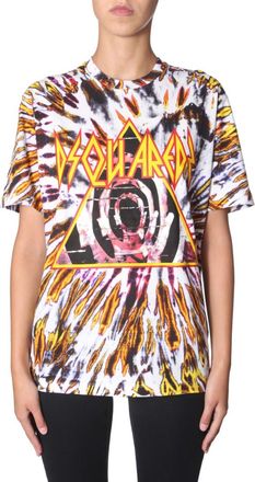 Dsquared2 Multicolor Graphic Crew Neck T-Shirt