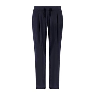 Herno Slim-fit Trousers, female, Blue, Size: XS Nylon Maestro Trousers