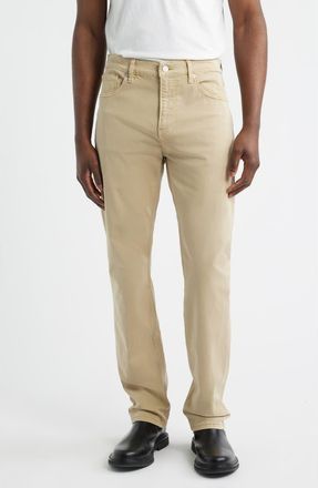 Frame Denim Modern Straight Leg Five-Pocket Twill Pants in Antique Beige at Nordstrom, Size 38