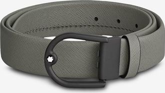 Montblanc Saffianolederg&uuml;rtel mit Hufeisenschnalle - 35 mm