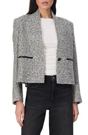 Rag & Bone Pippa Wool Blend Tweed Blazer in White Black at Nordstrom Rack, Size 8