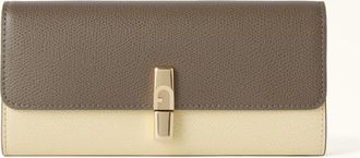 Furla Iride Portafoglio Continental Xl Muddy Gray Grigio Pelle Stampata Donna