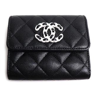 Chanel Grained Calfskin Wallet (Tri-Fold) (Pre-Owned)