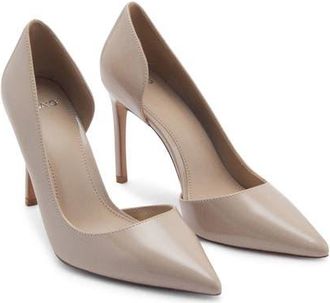 Mango Audrey Half dOrsay Pump in Grey at Nordstrom, Size 7.5Us