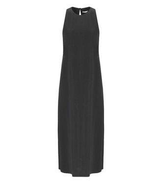 Harris Wharf London Black Sleeveless Long Dress
