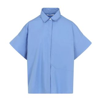 Co Shirts, female, Blue, Size: XS Boxy Short Sleeve Shirt
