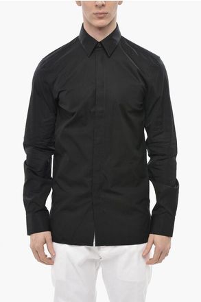 Givenchy Camicia in Popeline con Abbottonatura Nascosta taglia 38