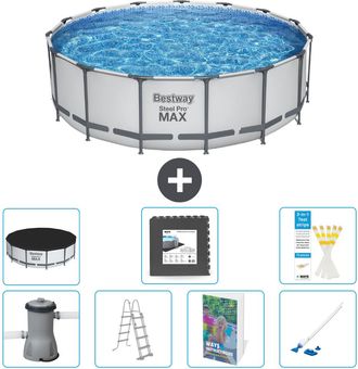 Bestway Piscina Bestway Steel Pro Max Redonda - 488x122 Cm - 8-piezas S610
