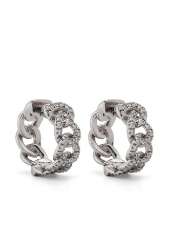 ROSEKEY 18kt witgouden oorbellen - Zilver