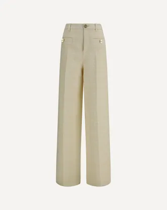 Gucci Cotton tweed check Pants Female 42