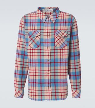 God's True Cashmere Camicia Als Run in cashmere a quadri