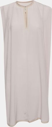 Maison Margiela Maison Martin Margiela Purple Silk Crepe Tunic Mini Shift Dress