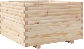 vidaXL Jardinera Madera Maciza De Pino 80x80x49,5 Cm Vidaxl