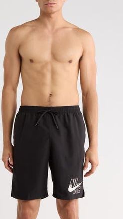 Nike 9-Inch Volley Swim Trunks in Black at Nordstrom Rack, Size Medium