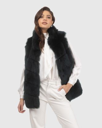 Gorski REVERSIBLE MERINILLO SHEARLING LAMB VEST
