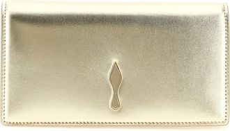 Christian Louboutin Gold Lambskin Clutch Womens Bag