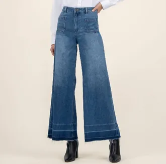 Kut from the Kloth Goldie High Rise With Patched Pockets Jeans In Decoration