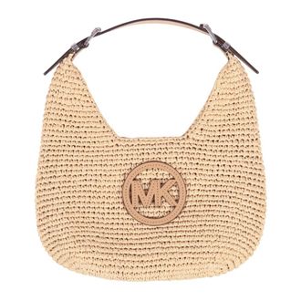 Michael Kors Handbags, female, Beige, Size: ONE SIZE Nolita Hobo Bag