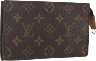 Louis Vuitton Pre-owned Clutches, female, Brown, Size: ONE SIZE Pre-owned Canvas Clutch