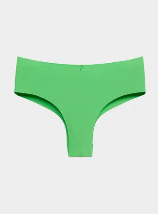Miiyu Womens Dense laser-cut Brazilian panty Recycled nylon