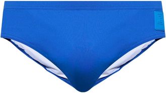 Balmain Costume da bagno con logo - Blu