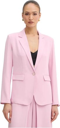 Fracomina Blazer - Dames - Blazers - Roze - M - Leer - Jassen