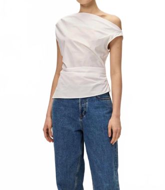 Elodie Ilona Asymmetrical Top In White
