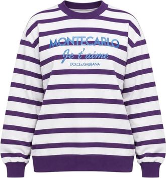 Dolce & Gabbana Felpa Girocollo - - Sweatshirts & Hoodies - Donna - Viola - S