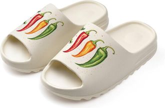 Generic Hot Chili Peppers Slides for Women Men Soft Thick Bottom Coconut Slippers Sandals for Bathroom Beach