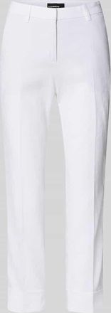 Cambio Cambio Leinenhose mit Baumwoll-Anteil in Weiss, Gr&ouml;&szlig;e 32