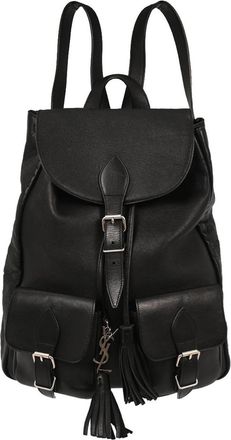 Saint Laurent Festival Backpack Leather Black Leather Backpack Bag (Pre-Owned)