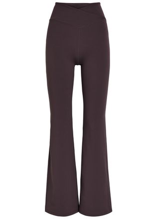 Tala Dayflex Flare Stretch-jersey Leggings - Brown - XL (UK16 / XL)