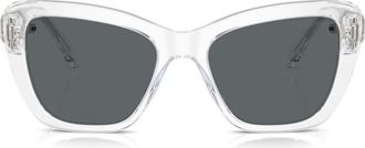 Swarovski 55mm Cat Eye Sunglasses in Crystal at Nordstrom