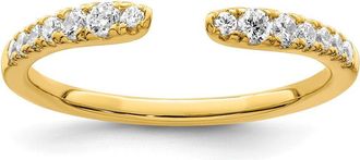 Diamond2Deal 14k Yellow Gold Lab Grown Diamond Wedding Band Ring 1/4Ct Clarity- VS Color- D-E