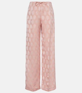 Dries Van Noten Pantaloni a gamba larga con stampa