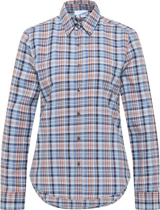 Usha overhemdblouse Dames Blauw Veelkleurig