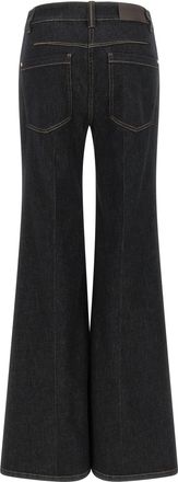 Brunello Cucinelli Flared-Leg Dark Wash Jeans - Black