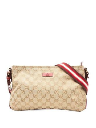 Gucci 2000-2015 GG Canvas Web crossbody bag - Brown